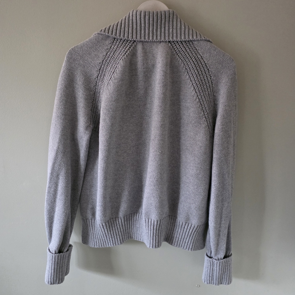 Abercrombie & Fitch L Modern Contemporary Elevated Loungewear Knit Polo Sweater - Picture 9 of 14